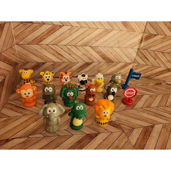 Vetch Smartville Alphabet Train Toy Animals Signs Replacement Parts Lot of 16 - Picture 1 of 1